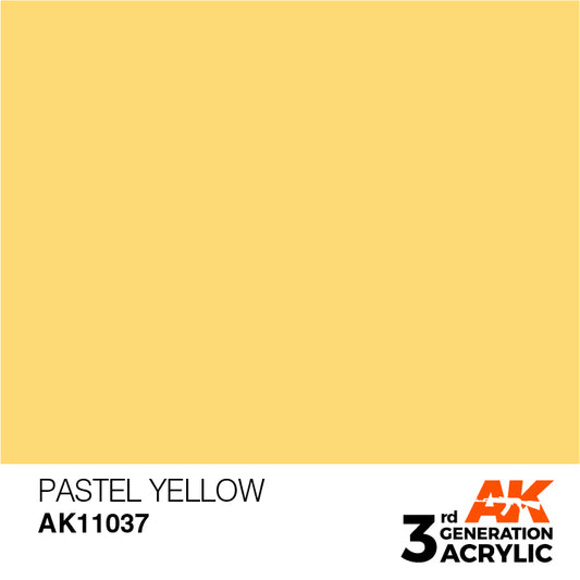 AK Interactive 3rd Gen Acrylic Pastel Yellow 17ml