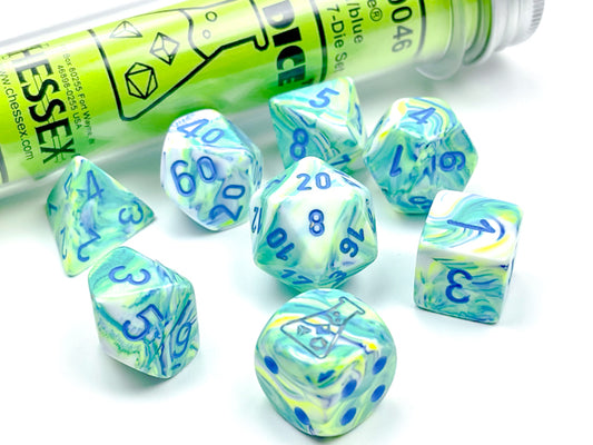 Lab Dice 5: Festive: 7Pc Polyhedral Garden / Blue