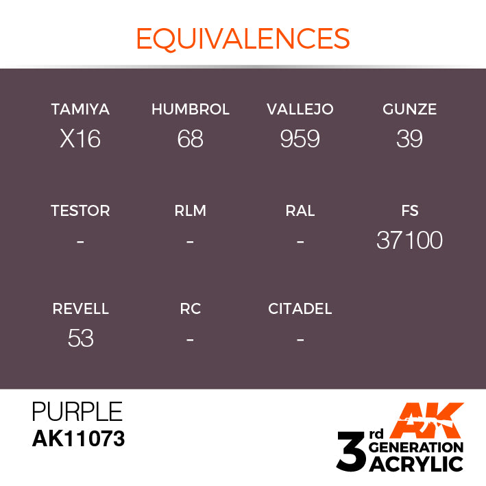 AK Interactive 3rd Gen Acrylic Purple 17ml