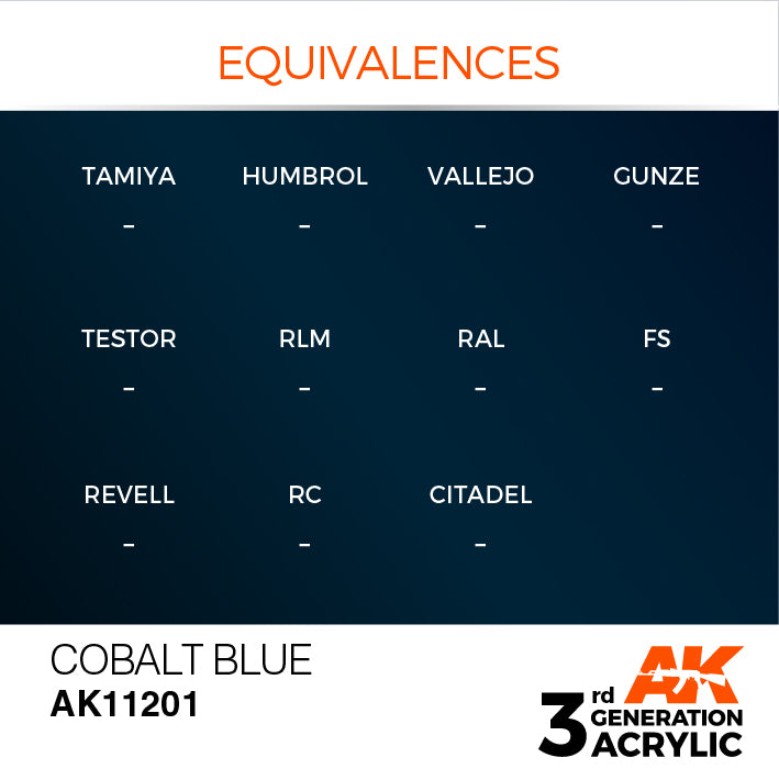 AK Interactive 3rd Gen Acrylic Cobalt Blue 17ml