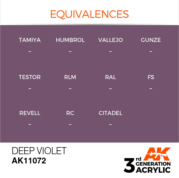 AK Interactive 3rd Gen Acrylic Deep Violet 17ml