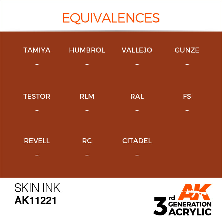 AK Interactive 3rd Gen Acrylic Skin INK 17ml