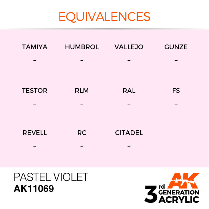 AK Interactive 3rd Gen Acrylic Pastel Violet 17ml