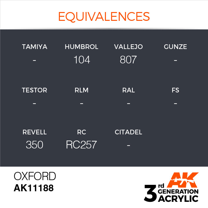 AK Interactive 3rd Gen Acrylic Oxford 17ml