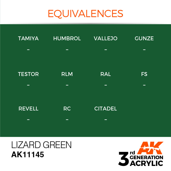 AK Interactive 3rd Gen Acrylic Lizard Green 17ml