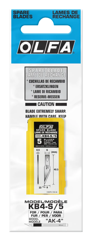OLFA KB4-S #11 精密艺术刀片,5 件装