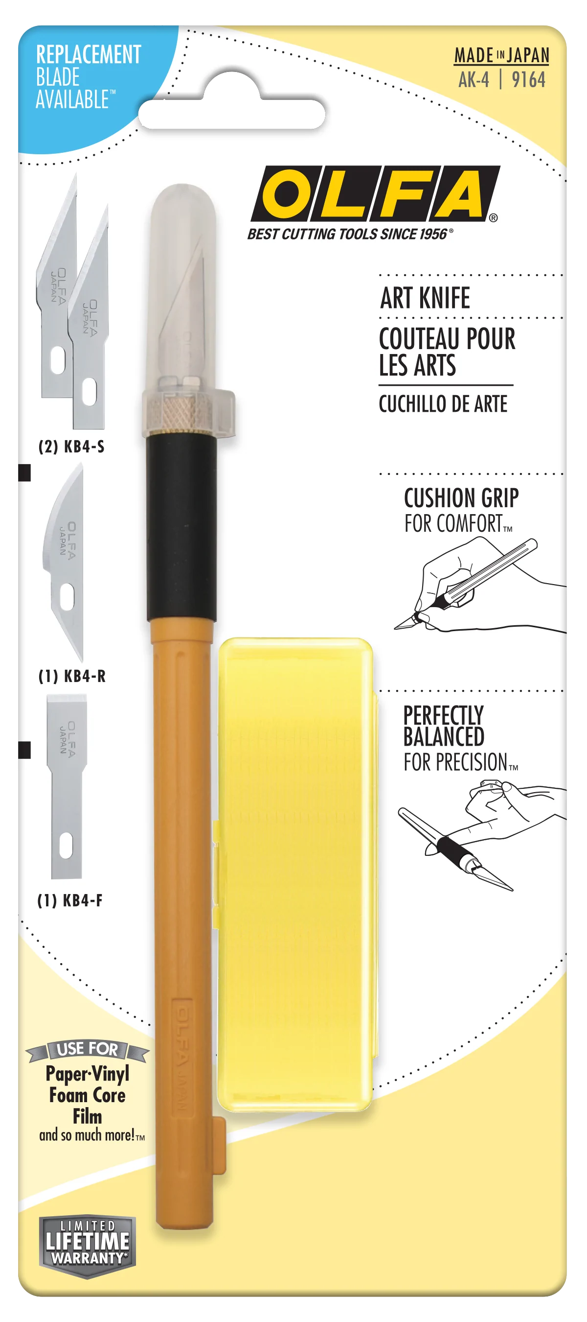 OLFA Cushion Grip Graphic Art Knife (AK-4)