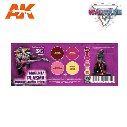 AK Interactive: Wargame Color Set - Magenta Plasma And Glowing Effects
