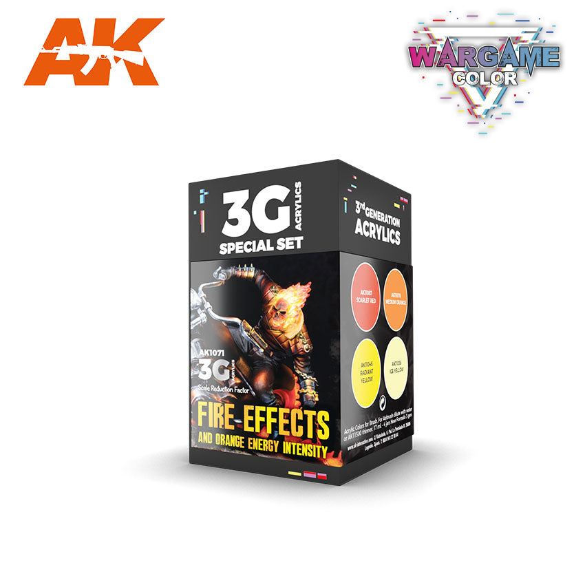 AK Interactive: Wargame Color Set - Fire Effects
