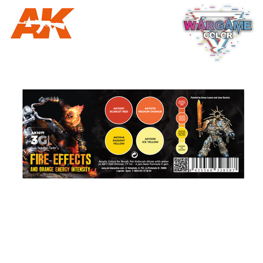 AK Interactive: Wargame Color Set - Fire Effects