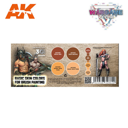 AK Interactive: Wargame Color Set - Basic Skin Colors