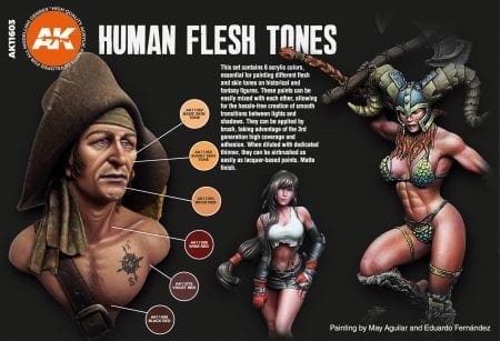 3G Human Flesh Tones Set