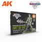 AK Interactive Wargame Starter Set - Battle Orc (14 Colors & 1 Figure)