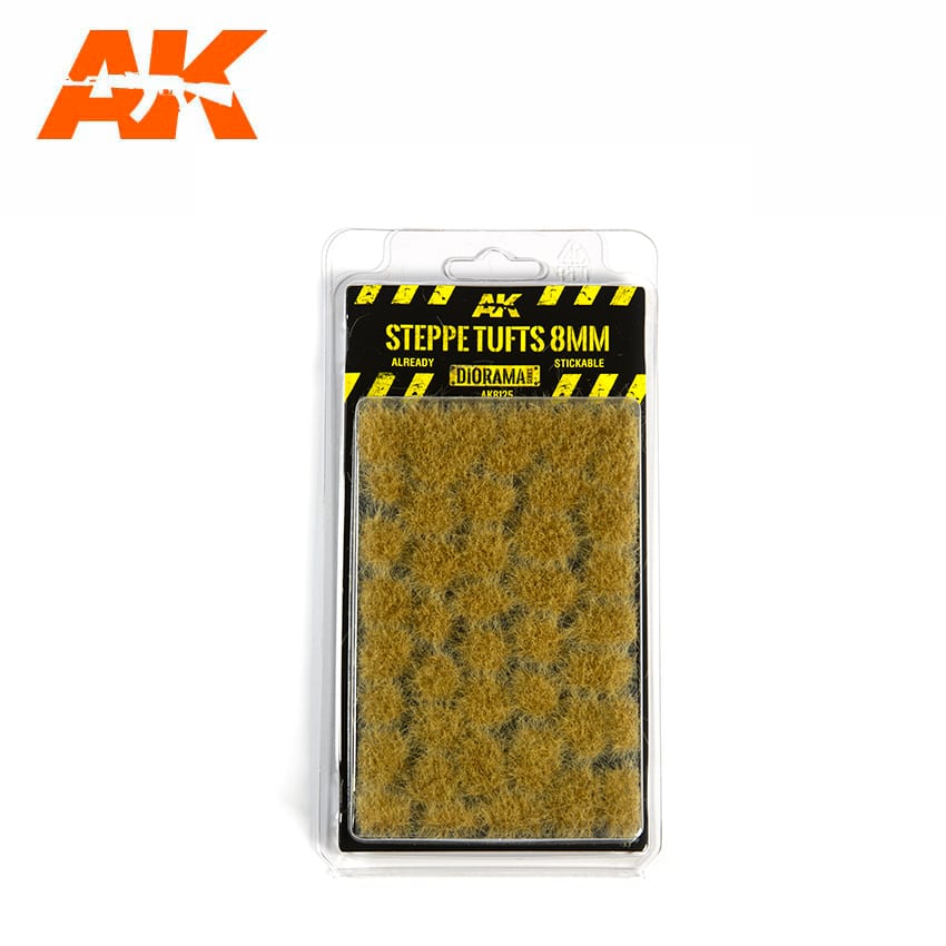 AK Interactive Steppe Tufts 8mm