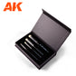 AK Interactive Dry Brush Set (4 Brushes)