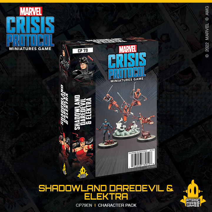 Marvel Crisis Protocol: Shadowland Daredevil & Elektra With Hand Ninjas