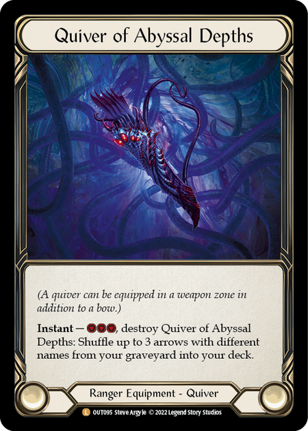 Flesh and Blood: Outsiders - Quiver of Abyssal Depths OUT059 (Legendary) (Rainbow Foil)