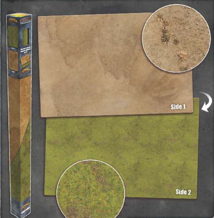 Playmat: Battlefield in a Box - Grassland/Desert 6' x 4'