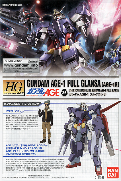 HG 1/144 Gundam AGE-1 Full Glansa