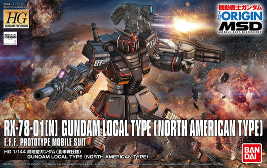 HG 1/144 RX-78-01(N) Gundam Local Type (North American)