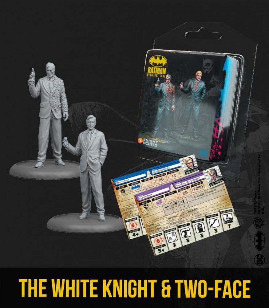 Batman Miniature Games: The White Knight & Two-Face