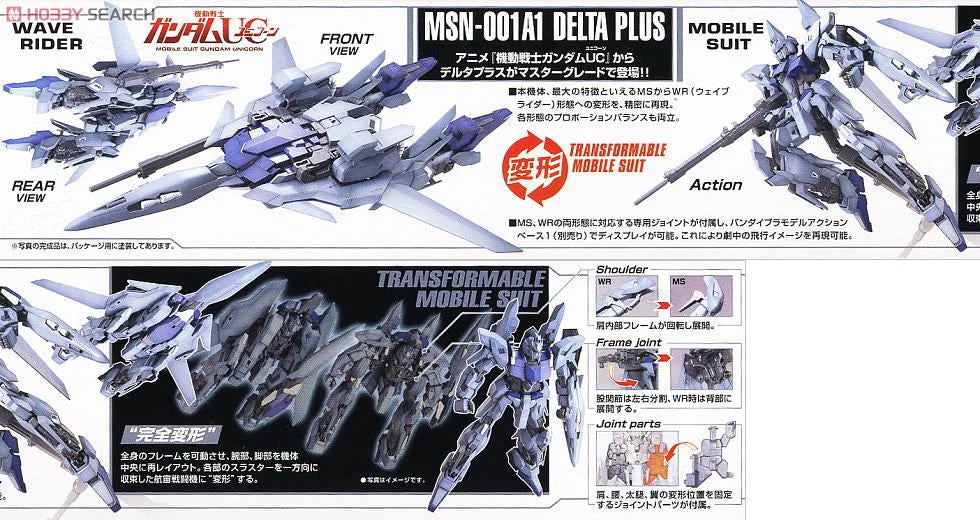 MG 1/100 Delta Plus "Mobile Suit Gundam: Unicorn"