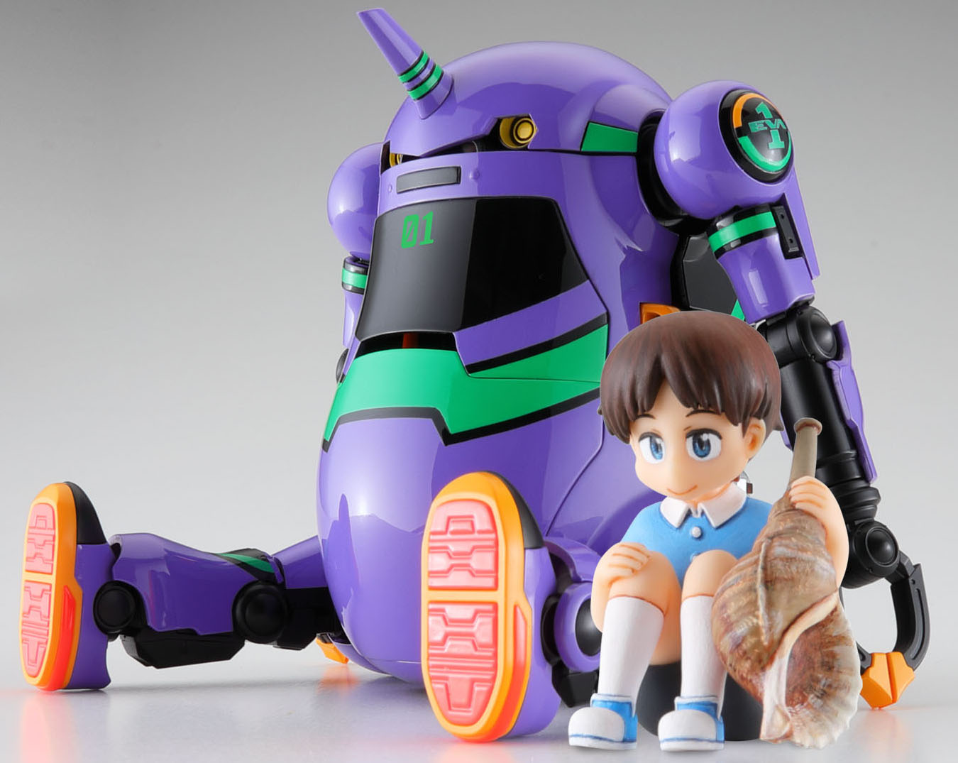 1/20 20 Mechatronics WeGo Eva Collaboration Series Vol.5 Unit-01 + Shinji Ikari