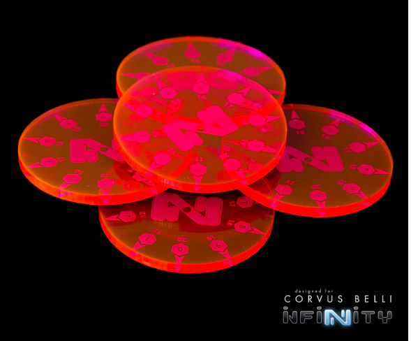 Infinity N4 Mini Smoke Template Pack - Fluorescent Red