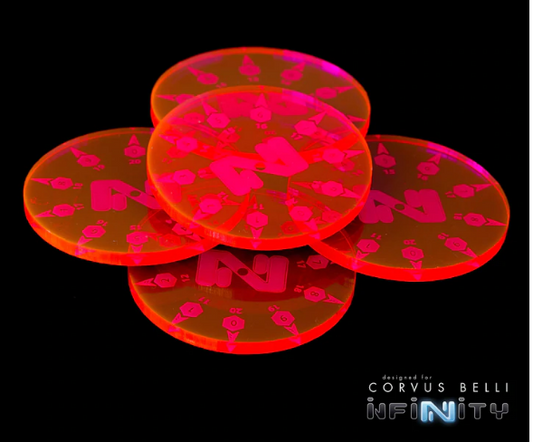 Infinity N4 Mini Smoke Template Pack - Fluorescent Red