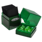 Glitter Satin Tower Deck Box (Green)