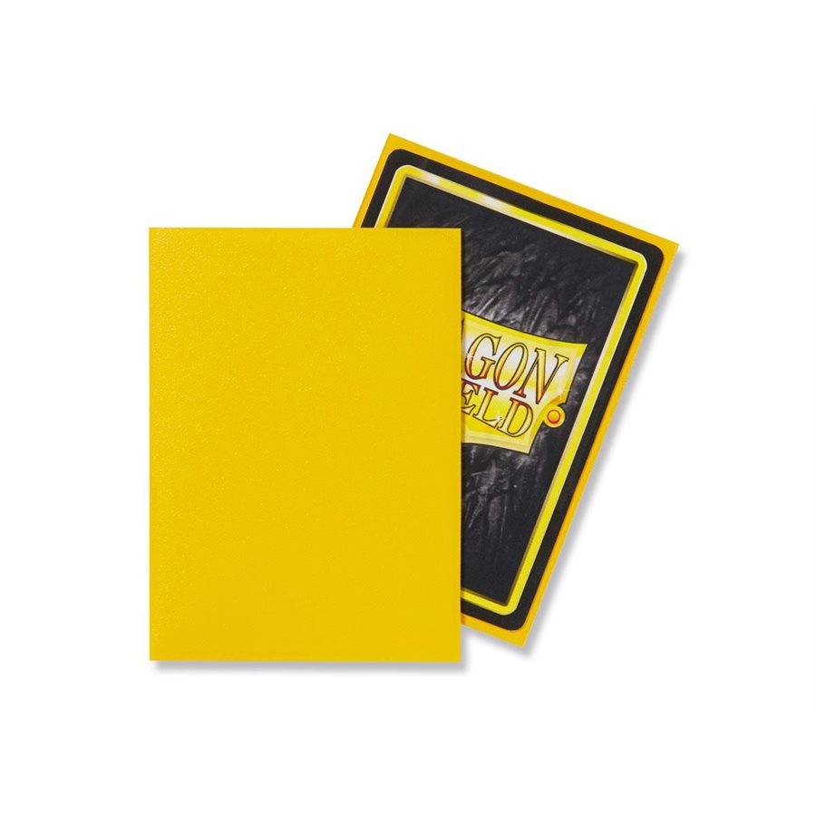 Dragon Shield Matte Yellow Sleeves (100)