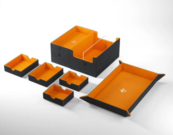 Deck Box: Games' Lair Black/Orange (600ct)