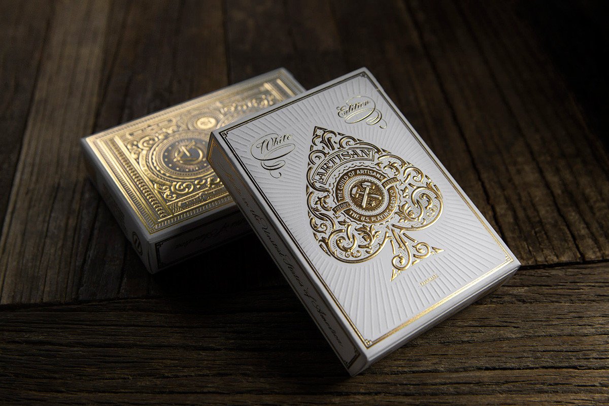 Theory 11 Playing Cards - Artisan (White)